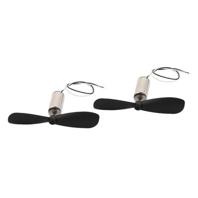 Aexit 2Pcs DC Electrical equipment 1.5V 25000RPM 716 Coreless Motor w CW Propeller for RC Helicopter