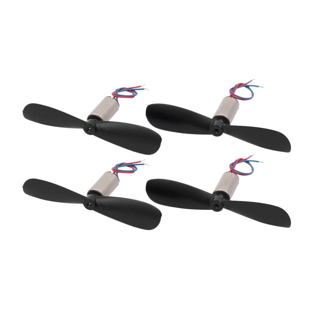 Aexit 2 Pair Electrical equipment DC 1.5V 15000RPM 6mmx12mm Coreless Motor w CW CCW Propeller for RC Helicopter