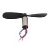 Aexit 2 Pair Electrical equipment DC 1.5V 15000RPM 6mmx12mm Coreless Motor w CW CCW Propeller for RC Helicopter view 2