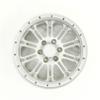 4Pcs RC Crawler Car Beadlock 2.2" Aluminum Wheel Rims for 1/10 Wraith CC01 D90, Matte Silver view 4