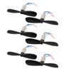 Aexit 3 Pairs Electrical equipment DC 3.7V 15000RPM 6x12mm High Speed Motor w CCW/CW Prop for RC Helicopter view 1