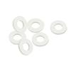 Aexit 6 Pcs Electrical equipment 10mmx4.8mmx1mm Round White Platic Washer Spacer ket for DIY RC Airplane view 1