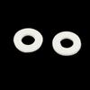 Aexit 6 Pcs Electrical equipment 10mmx4.8mmx1mm Round White Platic Washer Spacer ket for DIY RC Airplane view 2