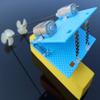 Fujiyuan 1 Package DIY Remote Control Boat Propeller Watercraft Dual Motor Shaft RC Module Hobby 180 Type Blue Base Plate view 2