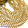 PMU 6 Pcs Gold Metallic Beads Necklaces for Mardi Gras, Christmas, New Year's Day, Carnival Party Favors view 3