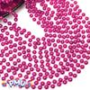 PMU 6 Pcs Magenta Metallic Beads Necklaces for Mardi Gras, Christmas, New Year's Day, Carnival Party Favors view 3