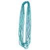 PMU 6 Pcs Aqua Metallic Beads Necklaces for Mardi Gras, Christmas, New Year's Day, Carnival Party Favors view 1