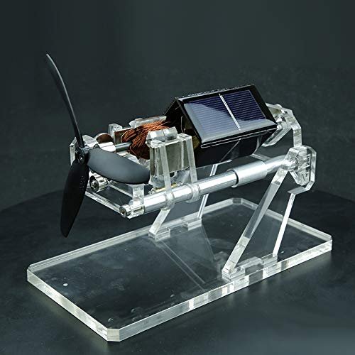 RISHIL WORLD Solar Fan Magnetic Levitation Levitating Brushless Mendocino Motor w/Propeller Education Model