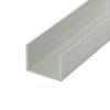Outwater Brushed1'' Inside Dimension Aluminum U-Channel 46'' Length (Pack of 3) Alu448-Bs C-Channel view 1