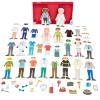 Excellerations Magnetic Career Dressing 8.5 inch Dolls 93 Pieces, Social Emotional Learning, Preschool, Educational Toy, Kids Toys view 3