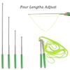 E-KNOW Bubble Wand, 4 Pack Giant Bubble Wand Outdoor Toy for Kids, Recyclable Stainless Steel, Telescopic Design Bubble Party Favors,Works Best with Bubbleventi Bubble Mix view 3