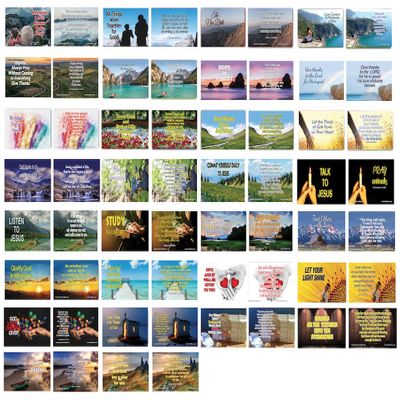 Daily Devotional Topical Bible Verses NIV Flashcards (30 Cards x 2 Set)- Perfect for Daily Bible Study