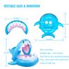 Baby Float Swimming Pool Toddler Floaties with Inflatable Canopy Shark Infant Pool Float for Kids Aged 36 Months view 4
