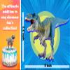 Realistic Tyrannosaurus Rex Toy - 11-inch Large Dinosaur Action Figure with Movable Jaw, STEM Learning Dinosaur Toys for Ages 4+ Boys & Girls, Blue T-Rex Gift for Kids & Collectors view 3