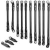 10PCS/Set Aluminum Rod Link Linkage for Axial SCX10 II 90046 90047 1/10 RC Crawler #B view 1