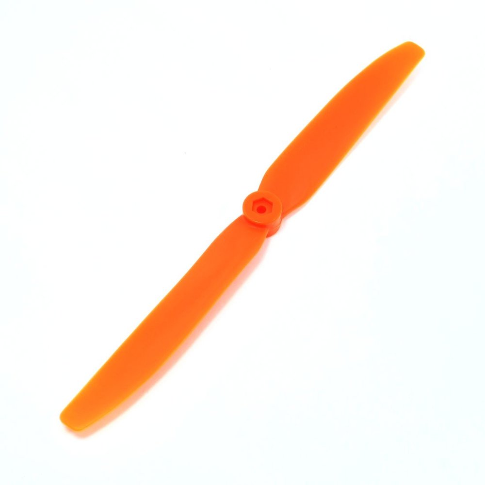 Aexit 0.12" Dia Electrical equipment Hole 8" Length 2 Vanes 8040 Props Propellers Orange for RC Plane