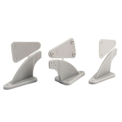 Aexit 3pcs RC Electrical equipment Model Airplane DIY Assembly Parts 60mm x 30mm Rudder Angle