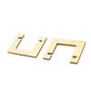 Aexit 2 PCS Electrical equipment 5mm x 3mm Notch 40mm x 30mm x 3mm Wooden Mount for RC Model Steering Engine view 1