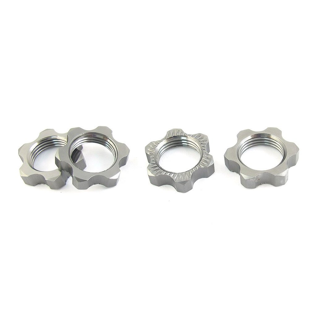 Aexit 4 Pcs Electrical equipment 81212 Wheel Hex Nuts Spare Parts for 1/8 RC Model Racing Buggy Car