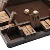 Juegoal Wooden 4 Players Shut The Box Dice Game, Classics Tabletop Version and Pub Board Game, 12 inch view 3