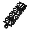 Aexit 4x4.5 Inches Electrical equipment 2-Vanes Electric RC Airplane CW Propeller Black w Hole Adapter view 3