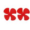 Aexit Brushless Motor Electrical equipment 4 Vanes RC Boat Airplane Propeller 2.4-inch Dia Red 2PCS view 1