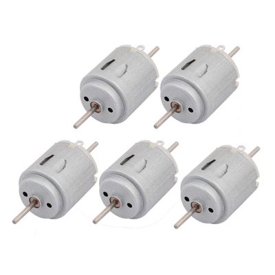 Aexit 5pcs R260 Electrical equipment DC6V Mini Electric Motor Shafts Two Sides 18000RPM for RC Model