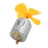 Aexit 2pcs DC6V Electrical equipment 0.13A 12500rpm 40mm Dia 4 Vanes Motor Propeller Yellow for RC Aircraft view 3