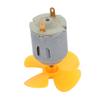 Aexit 2pcs DC6V Electrical equipment 0.13A 12500rpm 40mm Dia 4 Vanes Motor Propeller Yellow for RC Aircraft view 4