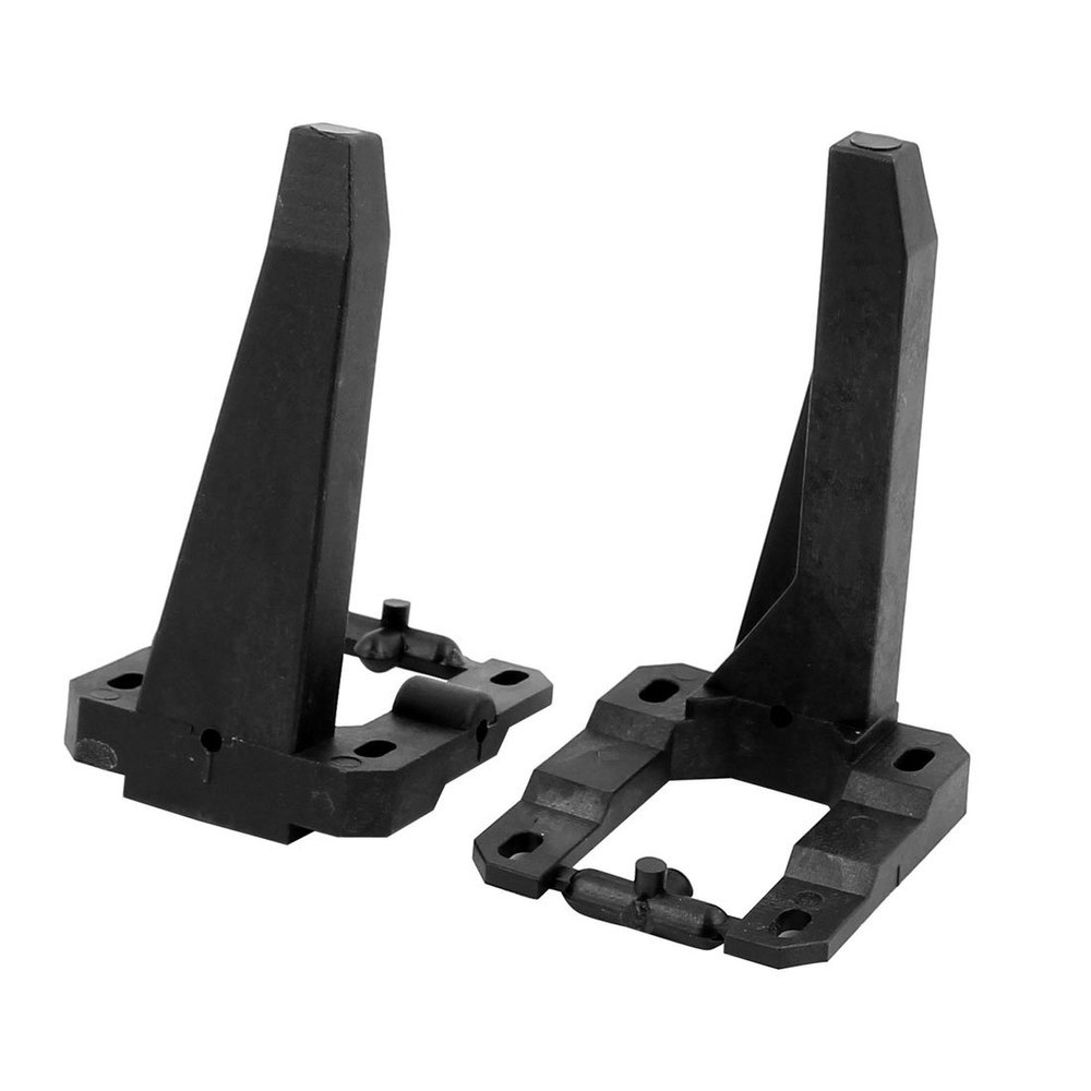 Aexit 1Pair Spare Electrical equipment Parts 60 x 110mm Engine Mounts for 60-120 Size Fixed Wing Aircraft Black