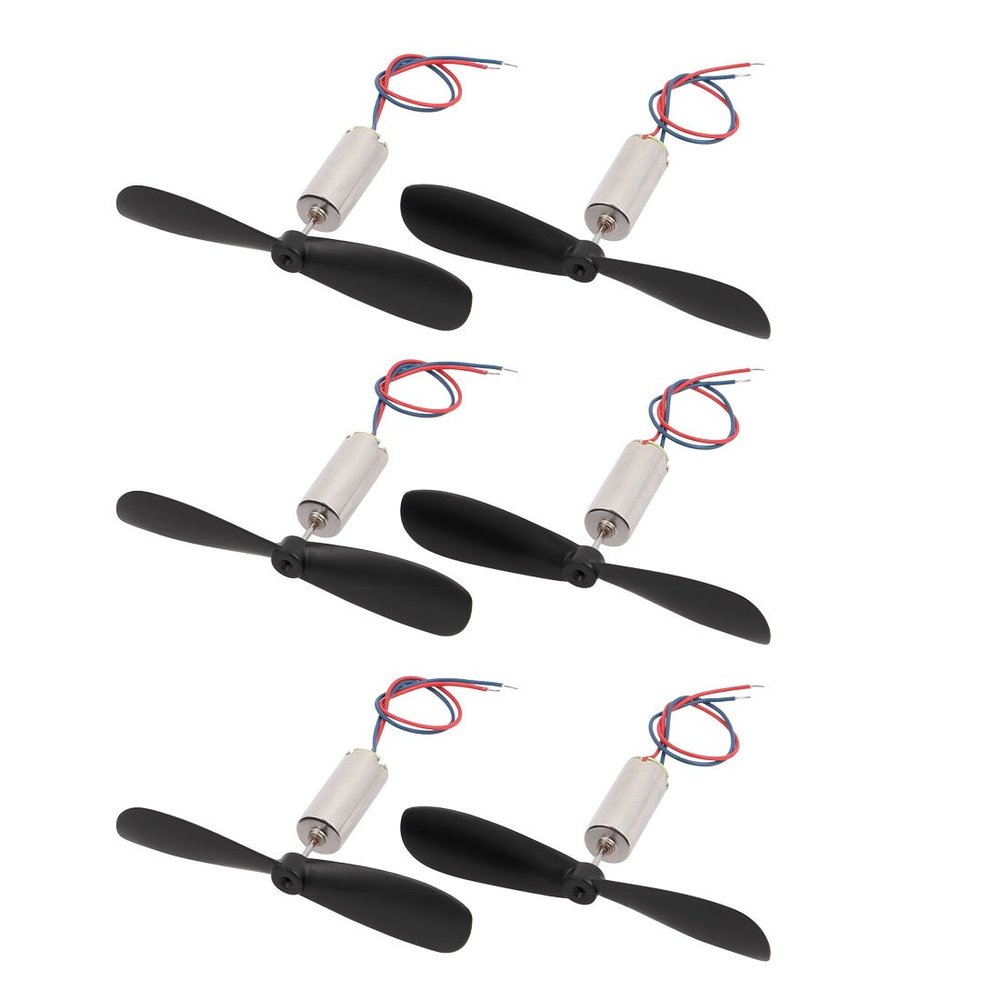 Aexit 3Pair DC Electrical equipment 1.5V 25000RPM 614 Coreless Motor w CW CCW Propeller for RC Helicopter