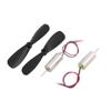 Aexit 3Pair DC Electrical equipment 1.5V 25000RPM 614 Coreless Motor w CW CCW Propeller for RC Helicopter view 2
