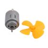 Aexit 2Pcs DC1.5V Electrical equipment 3800RPM High Torque Motor 4 Vanes 40mm Dia Aircraft Propeller Yellow view 2