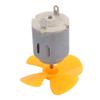 Aexit 2Pcs DC1.5V Electrical equipment 3800RPM High Torque Motor 4 Vanes 40mm Dia Aircraft Propeller Yellow view 3