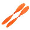 Aexit 2 pcs Electrical equipment Orange Plastic RC Airplane Prop Propeller Paddle 9050 Shaft Adapter Ring view 1