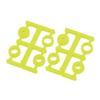 Aexit 2 Pcs Electrical equipment 6 x 4.5 Inches Yellow 2-Vanes CW RC Aircraft Propeller w Spacing Rings view 4