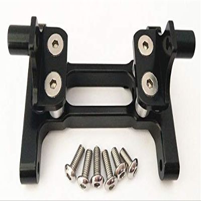 Aluminum Rear Chassis Mount Black for Tamiya 1/14 Truck King HAULE Globe Liner Ford AEROMAX Scania R620