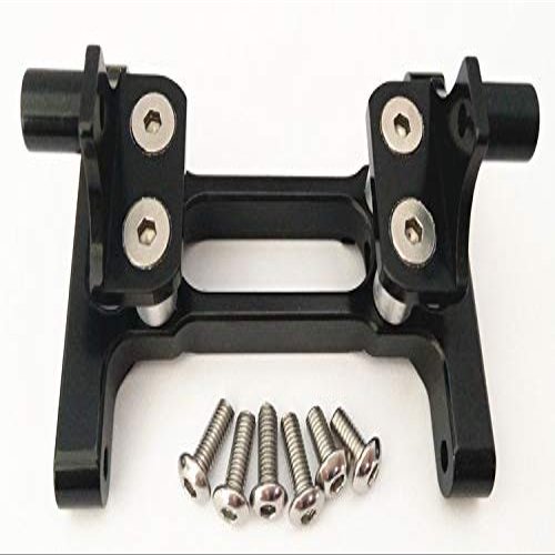 Aluminum Rear Chassis Mount Black for Tamiya 1/14 Truck King HAULE Globe Liner Ford AEROMAX Scania R620