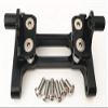 Aluminum Rear Chassis Mount Black for Tamiya 1/14 Truck King HAULE Globe Liner Ford AEROMAX Scania R620 view 1