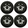 4Pcs 1.9" 108mm RC Rubber Tires with Beadlock Wheels Rims for 1/10 RC Crawlers Cars SCX10 view 1