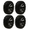 4Pcs 1.9" 108mm RC Rubber Tires with Beadlock Wheels Rims for 1/10 RC Crawlers Cars SCX10 view 2