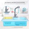 CUTE STONE Color Changing Kitchen Sink Toys, Children Electric Dishwasher Playing Toy with Running Water, Upgraded Faucet, Automatic Water Cycle System Play House Pretend Role Play Toys for Boys Girls view 4