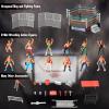 32Pcs Wrestling Toys for Kids, Wrestlers Playset with 12 Wrestling Action Figures, Wrestling Rings, Many Realistic Accessories, Toy Figures & Playset Gift for 2 3 4 5 6 Boys Girls, Cool Cake Toppers view 4