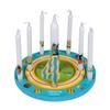 tib 15442 Happy Wooden Birthday Ring Set of 3 Pieces, Multicolour, One Size view 1