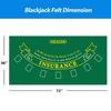 GSE Blackjack Game Combo Set with Blackjack Layout Felt, 6-Deck Automatic Card Shuffler, 6-Deck Dealer Shoe and Discard Holder Tray, 5 Cut Cards. - Great for Family, Casino Game Night view 4
