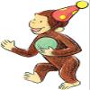 11 Inch Curious George Hat Decal Classic Storybook Monkey Removable Peel Self Stick Wall Sticker Art (Decoration for Walls Laptop Yeti Tumbler) Nursery Bedroom Home Decor 6 x 10 1/2 inch view 1