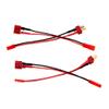 2pairs JST Male to T-Plug Male/JST Female to T Plug Female Adapter with 10cm 4in 20awg Wire(BDHI-15) view 2