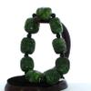0.9" China Certified Nature Hetian Nephrite Jade Hand Carved Rohan Bangle Bracelet 3781 view 3
