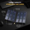 Card Guardian - 9 Pocket Premium Black Card Binder with Zipper for 360 Cards - Trading card binder with Side Loading Pockets for Trading Card Games -TCG Binder (Black) view 2