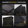 Card Guardian - 9 Pocket Premium Black Card Binder with Zipper for 360 Cards - Trading card binder with Side Loading Pockets for Trading Card Games -TCG Binder (Black) view 3